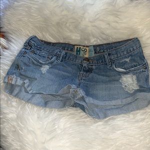 HOLLISTER CO Distressed Jean Shorts, Size 3